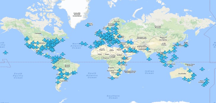 Langattomien verkkojen salasanat lentokenttien verkkoihin ympäri maailmaa